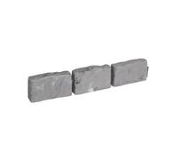 EasyFlex Bordure paysagère sans creusement avec Pointes d'ancrage, 6,9 cm de Haut, Bordure de Jardin décorative Aspect Pierre, kit de 18,4 m, Gris Ardoise