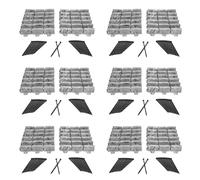 EasyFlex Bordure paysagère sans Creuser avec Pointes d'ancrage, 6,9 cm de Haut, Bordure de Jardin décorative Aspect Pierre, kit de 28,6 m, Gris Ardoise (3602S-90C)