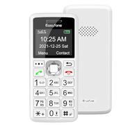 Easyfone T200 4G Téléphone Portable Débloqué Basique Facile à Utiliser pour Personnes âgées Enfant avec Grande Touches Radio FM Bluetooth SOS Lampe Torche (Blanc)