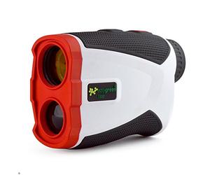 EasyGreen Télémètre de Golf 1200 m - avec Verrouillage du Drapeau Vibrant et Technologie de Compensation de Pente, Blanc