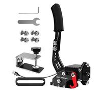 Easyhomie Frein à main USB avec base fixe pour jeux de course sur PC, Frein à main de jeu réglable à haute précision et haute linéarité, Adapté pour Logitech G27 / G29 / T300 FANATEC (Noir)