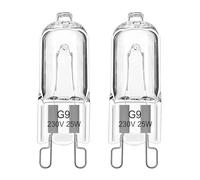 EASYIVY Ampoule Halogène G9 Pour Four 25W 230V Ampoule de Four G9 Dimmable Tolérance 300°C Pour AEG/Neff/Whirlpool/Smeg/Bosch, Micro-ondes, Blanc Chaud 2700K, Lot de 2
