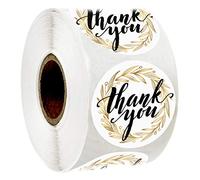 easykart labels Lot de 500 étiquettes autocollantes rondes de 3,8 cm avec feuille d'or pour anniversaires, mariages, cadeaux, fêtes prénuptiales et parfaites pour les propriétaires de petites