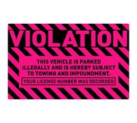 Easykart Lot de 50 autocollants de stationnement avec adhésif permanent, papier 4,5 mm, fluorescents 12,7 x 20,3 cm