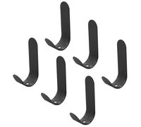 EASYKEENECOM Ensemble complet : le lot comprend 6 beaux crochets adhésifs noirs en acier inoxydable extra forts. Le nombre suffisant les rend parfaits pour les défis de stockage quotidiens.