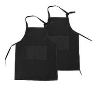 EASYKEENECOM Lot De 2 Tabliers Pour Enfants Avec 2 Poches, Tablier De Cuisine Pour Enfants, Tablier De Barbecue, Blouse De Peinture Pour GarçOns Et Filles Pour Cuisiner, Peindre, Griller (46 * 62cm)