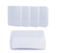 EASYKEENECOM Lot de 5 boîtes de rangement vides en plastique transparent pour cartes bancaires, cartes de visite, cartes à collectionner