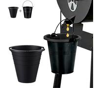 Easyki Lot de 2 doublures de seau à graisse réutilisables en silicone et seau à graisse de rechange Traeger HDW152 pour Traeger 20/22/34, Pit Boss/Oklahoma Joe/Green Mountain Grill (noir)