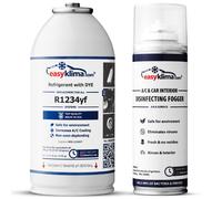 EasyKlima Kit réfrigérant R1234yf + désinfectant Fresh&Go, remplis ton système de climatisation rapidement et en toute sécurité.
