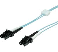 EasyLan Câble FO duplex 50/125µm OM3, LC/LC, turquoise, 10 m