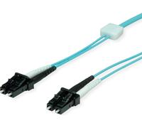 EasyLan Câble patch LWL-LED duplex 50/125µm OM3, LC/LC, turquoise, 10 m