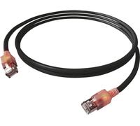 Easylan CS1OSADAD0070 RJ45 Câble réseau, câble patch CAT 6a S/FTP 7.00 m noir blindage double, sans halogène, ignifuge 1 pc(s)