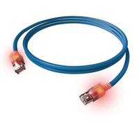 EasyLan DualBoot LED Câble patch RJ45 S/FTP Cat.6A (Class EA), avec fiche saCon, LSOH, bleu, 7 m