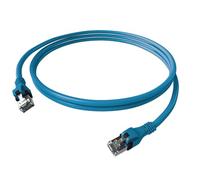 EasyLan DualBoot PushPull IP20 câble patch, cat.6A (Class EA), S/FTP, bleu, 10 m