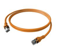 EasyLan DualBoot PushPull IP20 câble patch, cat.6A (Class EA), S/FTP, orange, 5 m