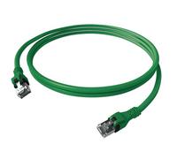 EasyLan DualBoot PushPull IP20 câble patch, cat.6A (Class EA), S/FTP, vert, 1,5 m
