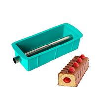 EASYLAVIE Silicone Moule Cake avec Insert Tube Gateau Moelleux Fourré Moule Cake Longe Apero Gateau Rectangulaire - 23X9X5cm