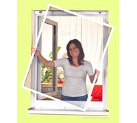 easylife 000-2011 Moustiquaire pour fenêtre avec cadre en aluminium 100 x 120 cm