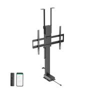 EasyLife Ascenseur TV Motorisé Four Montage au Sol, au Plafond ou dans Un Meuble - Commande Smart Home avec Sortie et Descente, Télécommande Incluse, 37-65 Pouces Jusqu’à 60 kg, VESA 600x400 - Noir