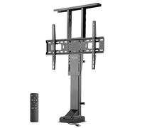 EasyLife Ascenseur TV/Support TV au Sol électrique avec Télécommande, 37 à 65 Pouces, Support VESA Jusqu’à 600x400 pour Téléviseurs LCD/OLED, Moniteur, écran, Smartboard - Noir