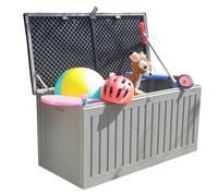 Easylife Boîte de rangement pour jardin, boîte de rangement étanche, boîte de rangement extérieure, boîte de rangement extérieure, boîte de rangement pour patio, armoire de rangement, rangement pour