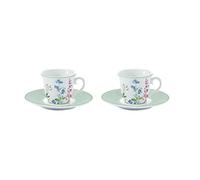Easylife - Coffret 2 Tasses A Cafe en Porcelaine 8 loraison