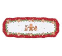 Easylife - Coffret Cadeau Plat à Cake en Porcelaine 37 X 14 cm Fancy Gingerbread - EASYLIFE