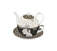 Easylife - Coffret EGOISTE en Porcelaine 350ML + 350ML Art Deco Flowers