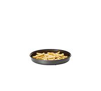 Easylife Poêle anti-adhésive pour micro-ondes, 25 cm, pour frites, bacon, pizza et lave-vaisselle Noir