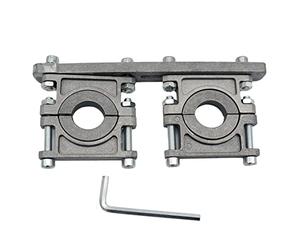 EasyLife Support universel HQ Multifeed en aluminium 2 compartiments, pour deux LNB avec prise de courant de 23 mm ou 40 mm