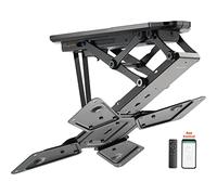 EasyLife TV Support Plafond pour TV pivotant électriquement + intégration Smart Home, Support VESA jusqu'à 400x400 pour TV LCD/OLED, Moniteur, écran, Smartboard, 23-55 Pouces + 30kg - Noir