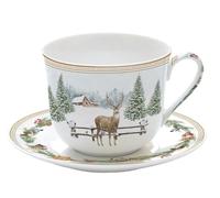 Easylife - White Forest - coffret cadeau tasse déjeuner en porcelaine 40cl - EASYLIFE