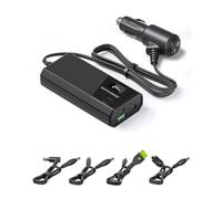 EASYLONGER 84W Chargeur Voiture pour CPAP, DC 12/24V Adaptateur Voiture | avec CPAP 4 Câbles DC pour ResMed S9/ AirSense 10/ AirCurve 10/ AirMini/AirSense 11/ Philips Dreamstation, etc