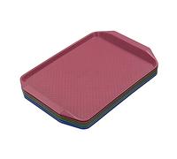 Easymanie Plateaux de Service en Plastique, Fast Food Plâteau Lot de 6