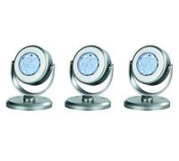 EASYmaxx 05795 Spot LED à Changement de Couleur Plastique Argenté Set de 3