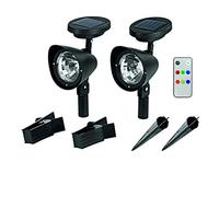 EASYmaxx 06372 Projecteur LED Solaire Plastique Noir Set de 2