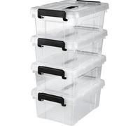 easymaxx 15016 Récipient de conservation transparent, noir 4 pc(s)