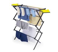 EASYmaxx Séchoir à Linge télescopique 1200 - Longueur de séchage : 12 m - Extensible jusqu'à Environ 108 cm de Large - Séchoir Rotatif pour Chemises, Pantalons, Serviettes, etc. - Sèche-Linge sans