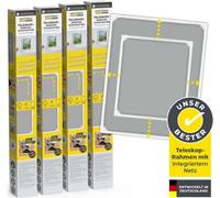 EASYmaxx Insect Protect - Moustiquaire télescopique - blanc - Lot de 4