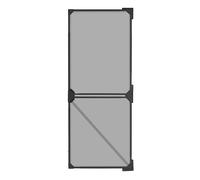 EASYmaxx Insect Protect Moustiquaire télescopique pour porte de balcon avec filet intégré Sans découpe Sans perçage 122 x 285 cm