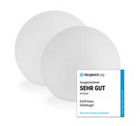 EASYmaxx Lot De 2 Lampes Solaires Déco Boule LED Blanc 30cm Piscine Jardin Étang