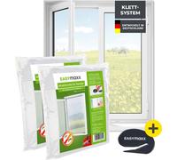 EASYmaxx Moustiquaire - jusqu'à max. 110x130cm - bande velcro autocollante - set de 2 pièces