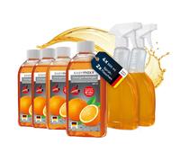 EASYmaxx Nettoyant Dégraissant À L’Orange Concentré 4x 500ml 2x Pulvérisateur