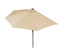EASYmaxx Parasol Balcon/Terrasse Halbrund Pratique Handkurbel 270x140 Cm