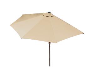 EASYmaxx Parasol Balcon/Terrasse semi-circulaire Manivelle pratique 270x140 cm