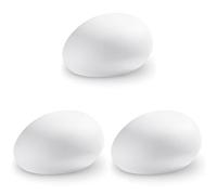 EASYmaxx Pierre décorative solaire | Lampe de jardin moderne avec éclairage DEL et changement de couleur | Résistante aux intempéries | Télécommande [Classe énergétique A] (Lot de 3)