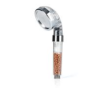 EASYmaxx Pommeau de douche de bienêtre avec perles minérales et 3 modes de jet d'eau | Économise 30 % d'eau à environ 50 % de pression d'eau en plus | 344 microbuses, fonction de filtre à eau