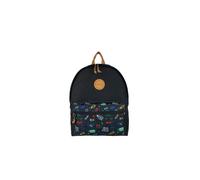 Senya EASYOU Sac à Dos 20L - Tissu Recyclé Certifié GRS - bretelles ajustables - Compartiment PC 15″ - Poches Latérales & Passant Valise (Noir et pochette motif)
