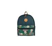 Senya EASYOU Sac à Dos 25 L - Ordinateur 15″ - Dos 3D Rembourré - Tissu Recyclé GRS - Poches & Passant Valise (Vert avec fleurs, Moyen)