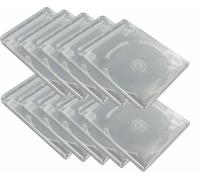 Easypack 10 boîtiers transparents pour clé USB et DVD